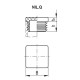 Profile cap NIL.Q-40-C9 - for square profiles black Profile cap NIL.Q-40-C9 - for square profiles black