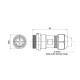 Electrical connector TS17RP02 10A/500V