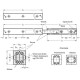 Telescopic linear guide GN 2410-28-450 - with full extension, guides connected by carriages