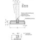 Stainless steel leveling foot GN 31-60-M12-45-B2-X -