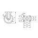 Fixed wheel fi 150mm plastic with mounting plate, load capacity 500 kg RE.F8-150-PBL-H Fixed wheel fi 150mm plastic with mounting plate, load capacity 500 kg RE.F8-150-PBL-H