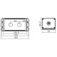 BXM6076-B2/22 aluminum button housing