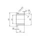 Sliding sleeve with collar Q2FM-8085-100