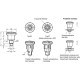 Mini indexing pin GN 822.6-10-M16-B