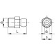 Threaded connector FHJ.1/4-1/8-BSPT - conical thread bspt
