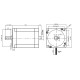 Stepper motor SC86STH100-4208B - 6Nm