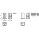 Expansion insert for square profiles NDE.Q-30x1.5-M10 - technopolymer