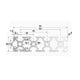 Aluminum profile 20x80 groove 6 - 400mm