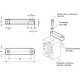 Pressure arms GN 875.3-AL-20-80-HE - with threaded hole, for rotary clamps GN 875/gn 876