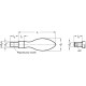 Non-rotating handle DIN 39-ST-25-D - steel