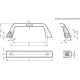 Stainless steel handle GN 728.5-120-B -