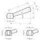 Clamping lever short GN 204-10-M8-N -