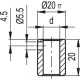 Reducing sleeve for position indicators DD52R RB52-16-SST-304