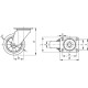 Swivel wheel fi 200mm rubber with mounting plate, load capacity 500 kg RE.G2-200-SSL-H