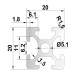 Aluminum profile 20x20 groove 6 - 500mm