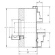 Ketaus tekinimo griebtuvas - tipas 3244-125-4 DIN 55029