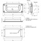 Cassette holder with foldable handle GN 425.8-120-NI-SR-A - cassette holder with foldable handle, stainless steel gray