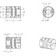 Helical coupling GN 2246-20-B5-8-NI - stainless steel