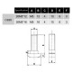 T-head screw M5x12 for OB20 profiles