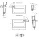 Lock with cartridge handle patent keys GN 115.10-SU-38-2-SR patent key locks with different numbers
