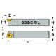Folding lathe knife for external turning SSBCR-2020K12 20 mm Right