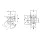 Worm gear, ratio 100:1 RV40-100-63B14