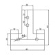 T-type connecting plate for 30x30 profiles