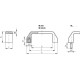 M.543/120 B-M5-C9 holder - black technopolymer