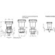 Indexing pin GN 607.2-6-8.5-ST - for mounting on thin walls, without locking in the upright position