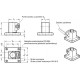 Connector with face plate GN 162-B12-2-NI - Connector with stainless steel face plate