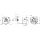 Planetary gear SPLF90-016MB NEMA34 1:16 motor shaft 14mm