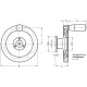Handwheel, safe GN 327-160-K18-D-2 - with revolving handle