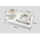 Spindle brush dust collector with 80mm flange