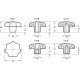 DIN 6336-GG-32-A knob - Cast iron