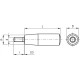 Non-rotating handle I.280/100 p-M12x16 - threaded shank