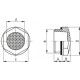 Liquid level indicator HFTX.20/PR-3/4 - with prismatic window, technopolymer, operating temperature up to 100C