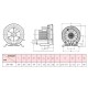 Side channel fan turbine JQT-750C 0.75kw 230V 50Hz