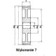 HTD 90-8M-50/7 sprocket for a 50mm wide belt