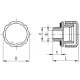 Breather plug SFN.30-1/4-C9-N - without air filter, without oil marking black oil