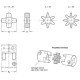Coupling connector GN 2240.1-14-BS - 80 Shore A - for gn 2240/gn 2241