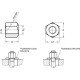 Hexagon nut DIN 6330-M8-B-NI - Hexagon nut, stainless steel