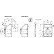 Electronic position indicator DD52R-E-SST-IP67-C3 - with direct drive, 6-digit display, technopolymer housing s