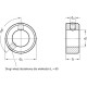 Retaining ring GN 705-40-E-ZB - Retaining ring, galvanized galvanized