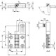 Hinge with built-in safety switch C