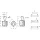 Side clamp GN 713-6-150-11.5-SB - with threaded hole