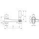 EKH.100 A-12-C2 crank - technopolymer orange