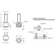 Pressure element GN 709.6-M6-12-B - adjustable