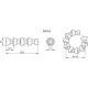 FH.1/2 modular coolant pipe system - set with 1/2 diameter pipes, technopolymer