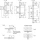 Hinge GN 2295-72-485-AC-EL - for aluminum profiles / panel elements, three-part natural black