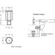 Supporting and positioning element GN 408.1-ST-40-M10-G - smooth pressure surface, ground